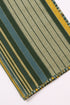 Shawl in striped jacquard cotton blend with tassels